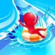Water Park Slide Race