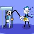 Stickman Troll Thief Puzzle Online