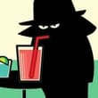 Secret Agent Drinking
