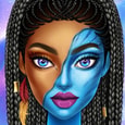 Blue Girls Makeup