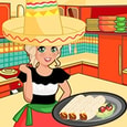 Mia Cooking Beef Burritos