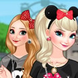 Frozen Sisters In Disneyland