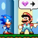 Sonic in Super Mario World