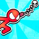 Stickman Spider Superhero with Hook