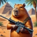 Capybaras with Guns 2. A Game for Two Players
