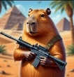 Capybaras with Guns 2. A Game for Two Players