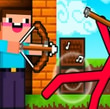 Noob archer vs Stickman Zombie: zombie shooter