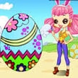 Color Girls Easter Eggs Painting