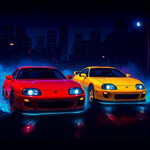 Two Supra Drift