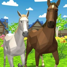 Play Horse Family: Animal Simulator 3D Online