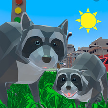 Play Raccoon Adventure: City Simulator 3D Online
