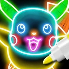 Play Learn To Draw: Glow Cartoon Online