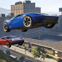 Play Crazy SuperCars Sky Stunt Trial Online