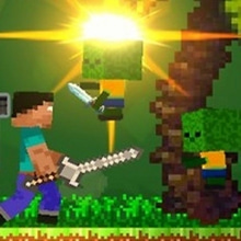 Play Noob vs Zombies: Forest Biome Online