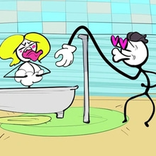 Play STICKMAN TROLL- THIEF PUZZLE Online