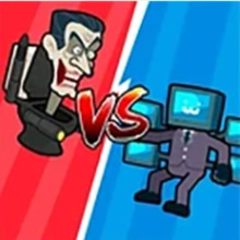 Play Merge War: Skibidi Toilets and Cameramen Online