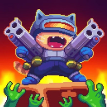 Play Cat Gunner: Super Zombie Shoot Online