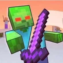 Play Super Sword - Noob Vs Zombies Game Online