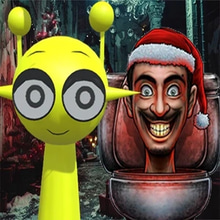 Play Sprunki in Backrooms Christmas Skibidi Terrors Online