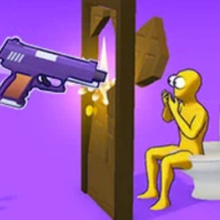 Play Ragdoll Gun Shooter! Cannon Spinner Playground Online