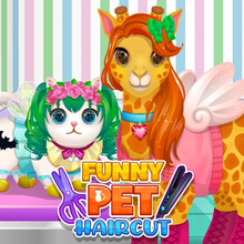 Play Funny Pet Haircut Online