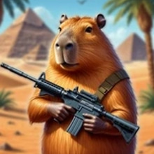 Play Capybaras with Guns 2. A Game for Two Players Online