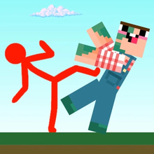 Play Red Stickman vs Craftmans Online