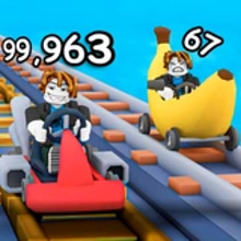 Play Obby: Climb Up and Slide Down on Minecarts Online