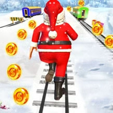Play Xmas Santa Surfer Running Game Online