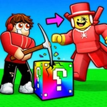 Play Break Brainrot Lucky Blocks! Obby Tycoon 3D Online