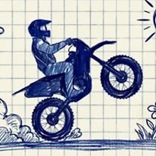 Stunt Bike 2D Paper Race
