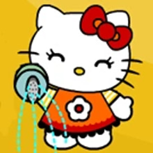 Play Hello Kitty Defend The Flowers Online