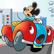 Play Mickey Car Puzzle Online