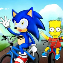 Play Bart against Sonic Online