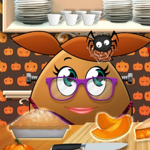 Pou Girl Pumpkin Pie