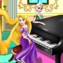 Play Elsa and Rapunzel Piano Contest Online