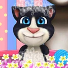 Play Baby Tom And Daddy Bath Time Online