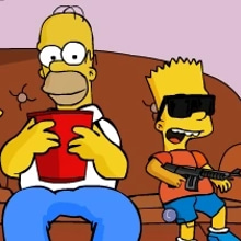 Play The Simpsons  Bart Rampage Online