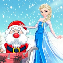 Play Elsa Helps Santa Online
