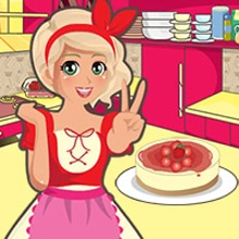 Play Mia Cooking Strawberry Cheesecake Online