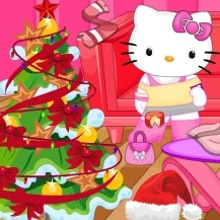 Play Hello Kitty Christmas Room Clean Up Online