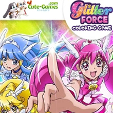 Play Glitter Force Coloring Online