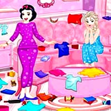 Play Princess Pj Party Clean Up Online