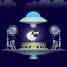 Play Sheep Abduction Online