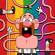 Play Uncle Grandpa Psychedelic Puzzles Online