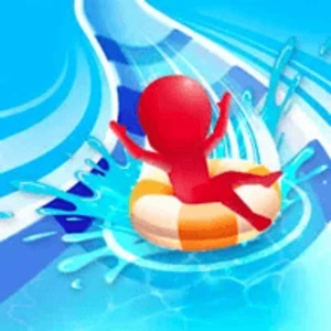 Water Park Slide Race