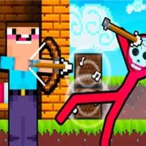 Noob Archer vs Stickman Zombie