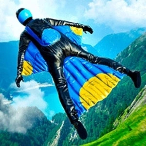 Base Jump Wing Suit Flying