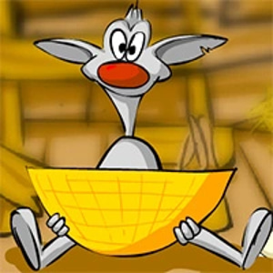 Binki. On the chicken farm