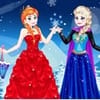 Play Elsa with Anna Dress Up Online